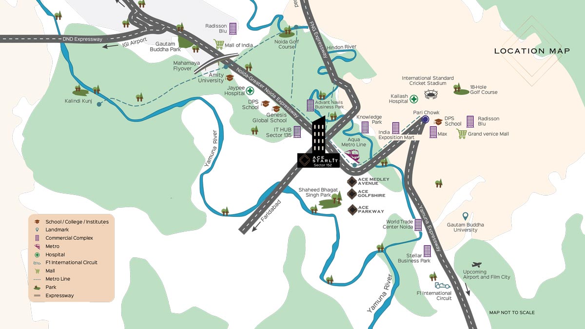 Ace Starlit Location Map