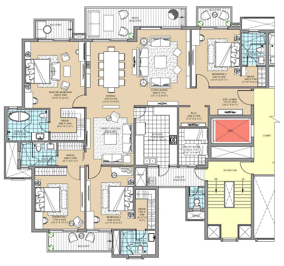 4BHK 3300 Sq.Ft