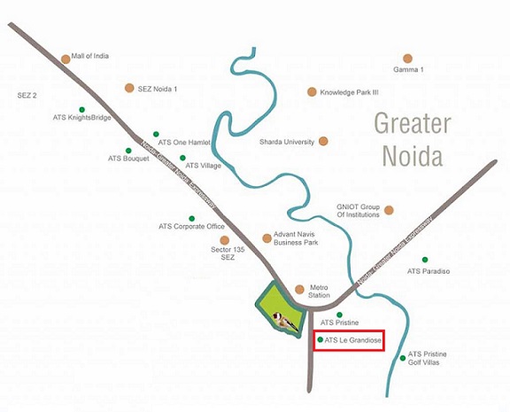 ATS Le Grandiose Location Map