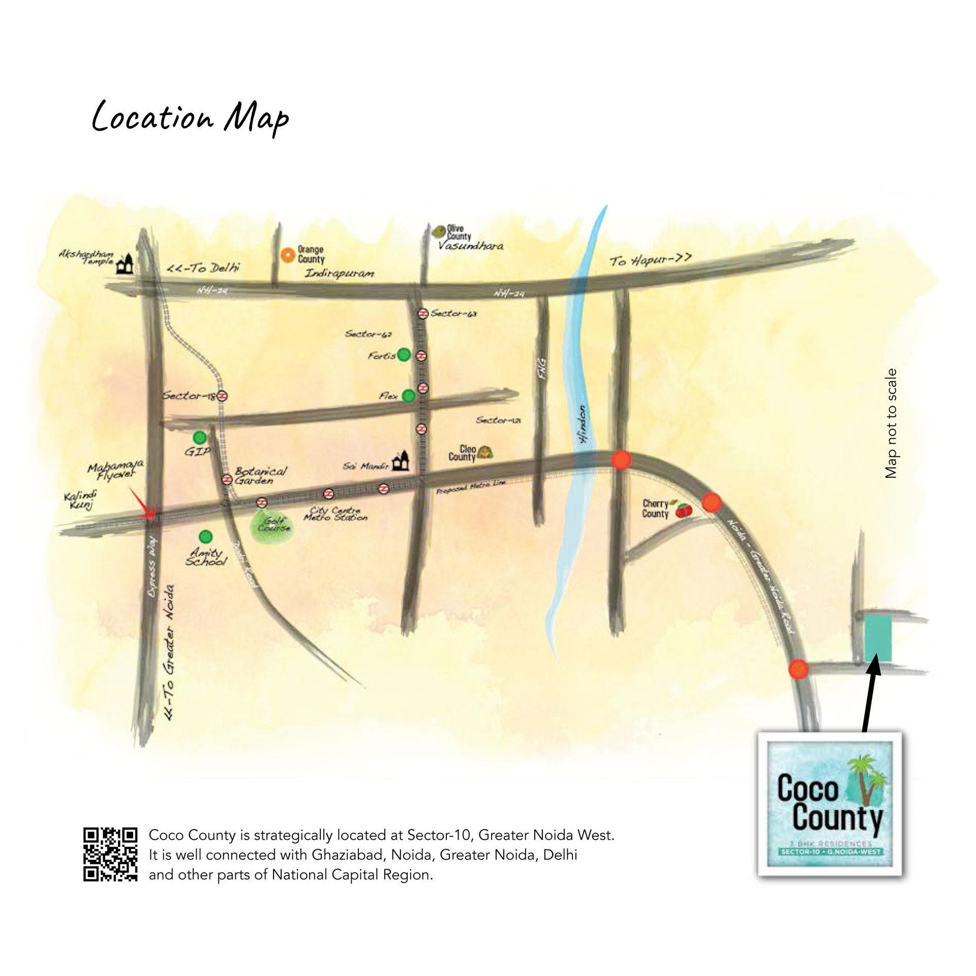 Coco County Location Map