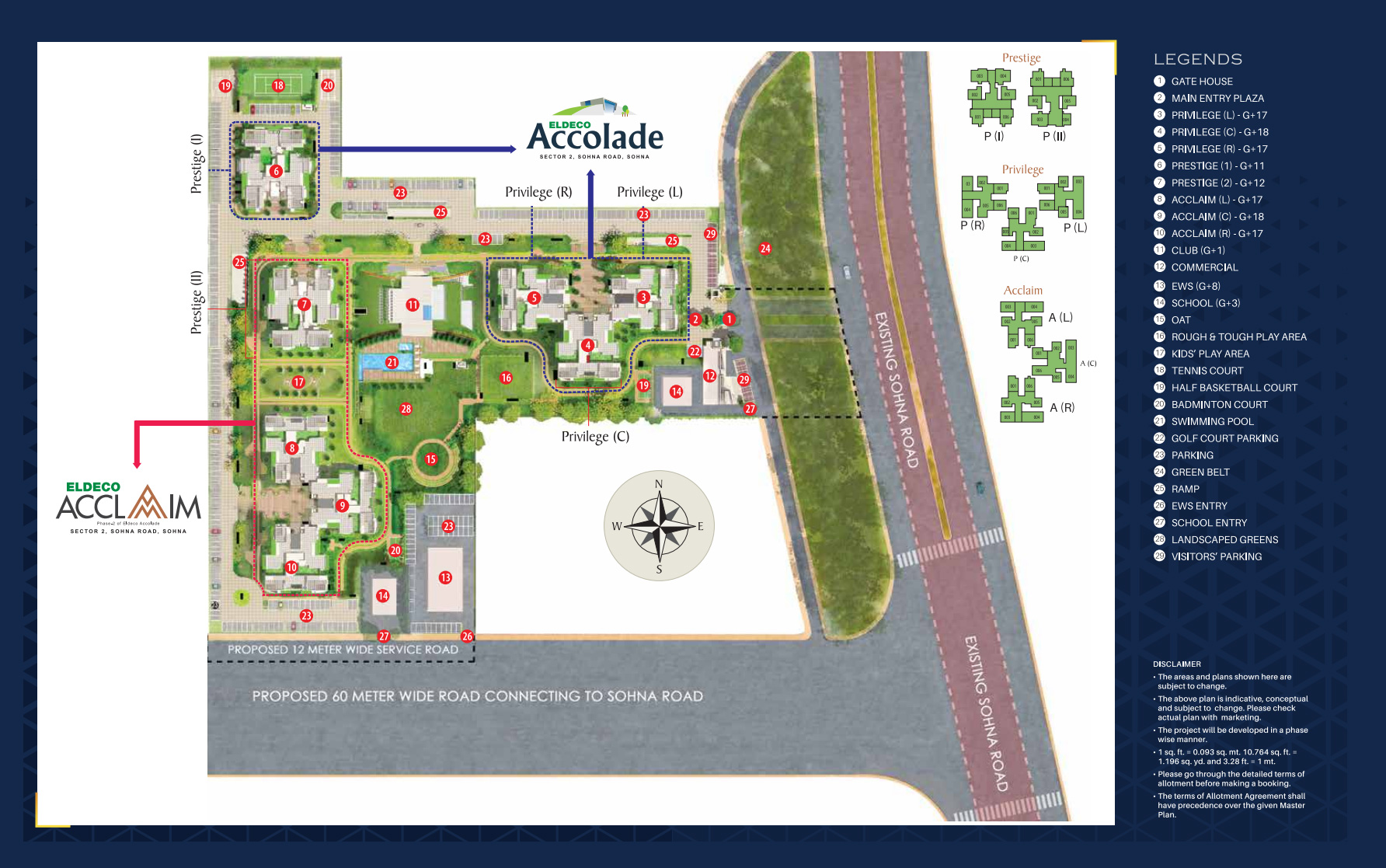 Eldeco Acclaim Site Plan
