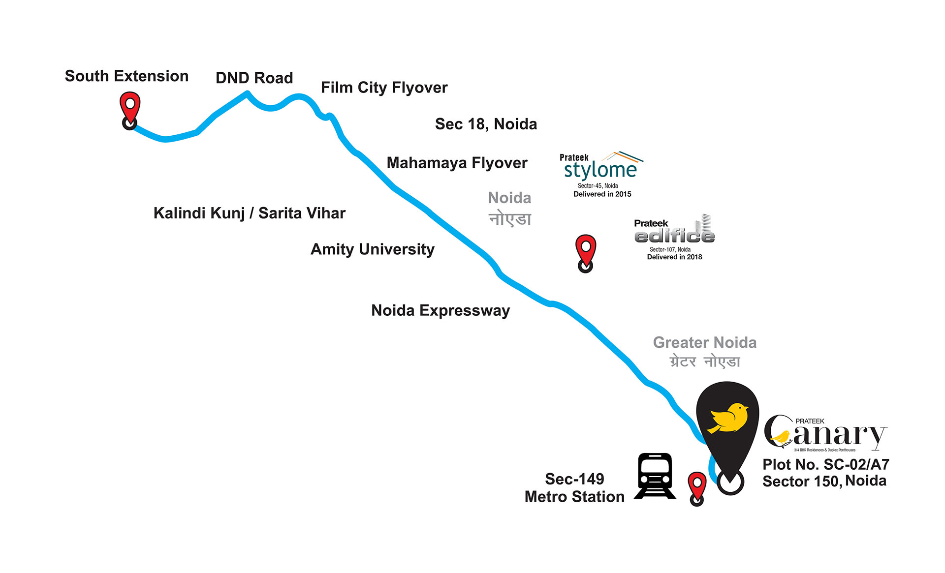 Prateek Canary Location Map